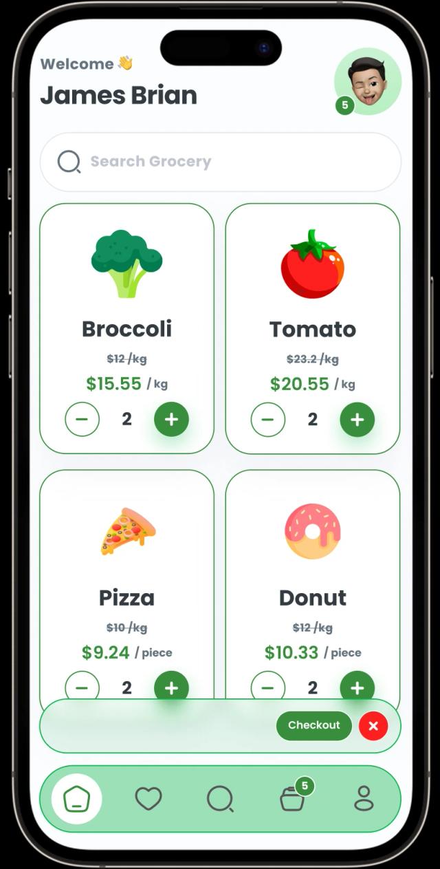 Grocery Mobile Preview