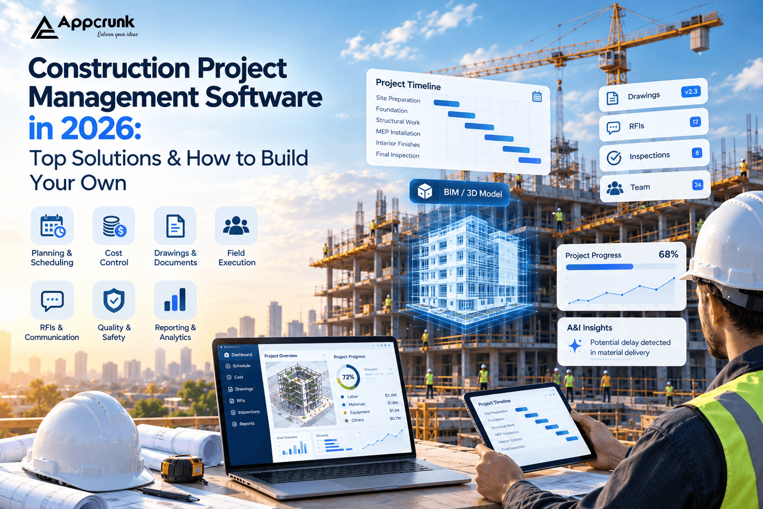 Construction Project Management Software in 2026 Top Solutions & How to Build Your Own
